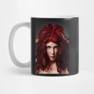 Glamour close-up of sexy redhead young woman Mug